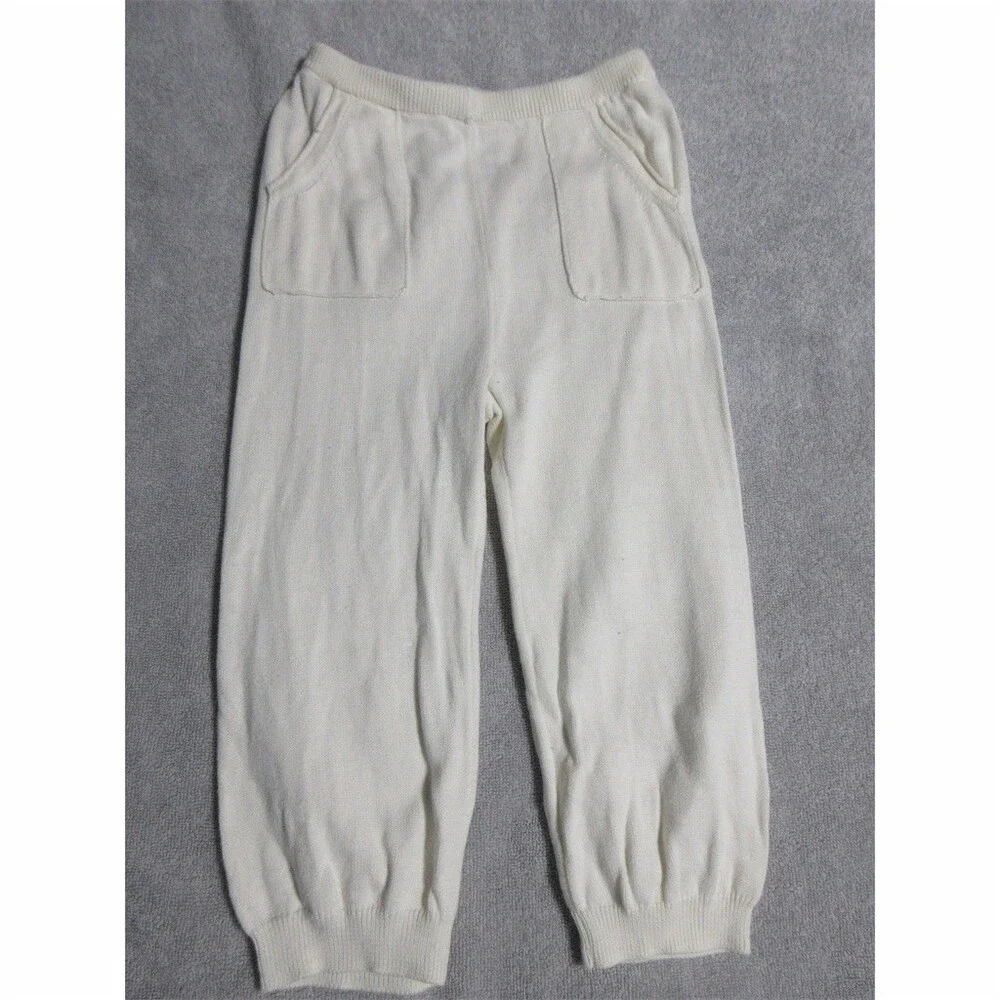 babyGap Baby Girls Jogger Pants Ivory Cream Pockets Size 18-24 Months